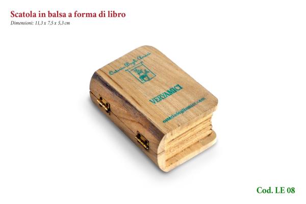 Scatola Balsa Libro legno